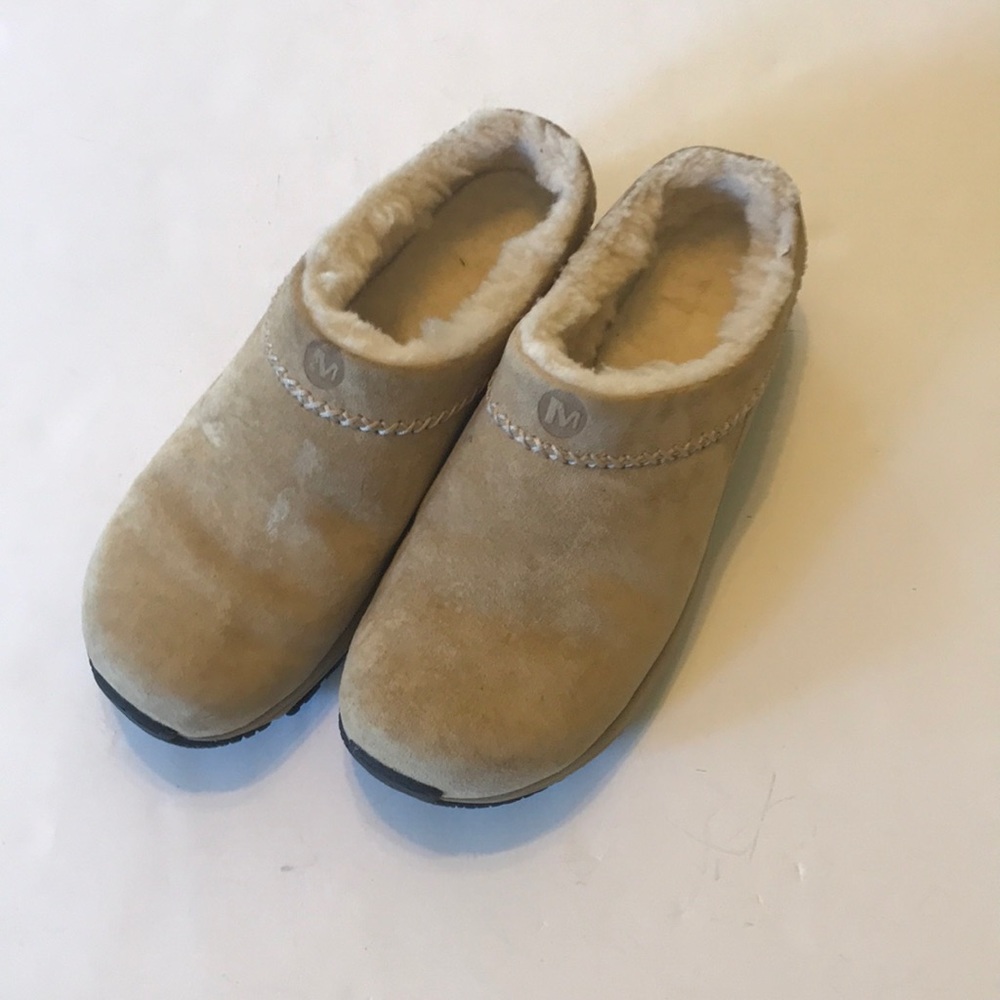 Merrel Chill Stitch Sheep Wool Lined Suede Slip On